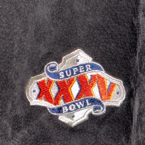 Super Bowl XXXV  Suede Jacket A Original Jeff Hamilton Product Jan.28,2001 SZ XL - Picture 2 of 5